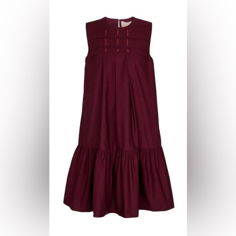 Roksanda's Amelia Minidress Arrives In A Deep Bordeaux Size 8